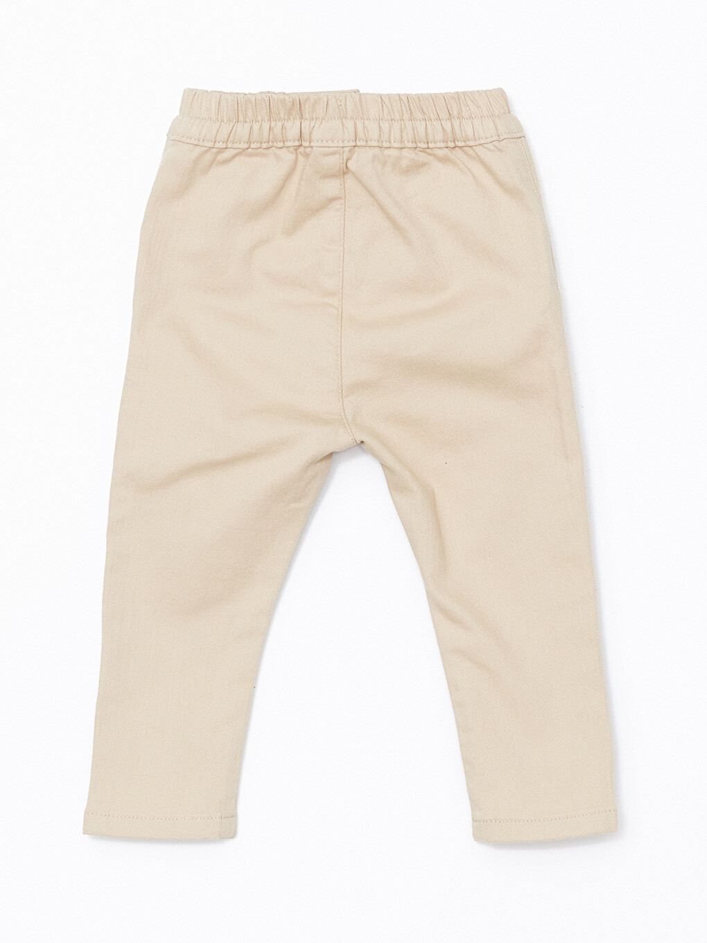 Bej Beli Lastikli Erkek Bebek Gabardin Pantolon-1