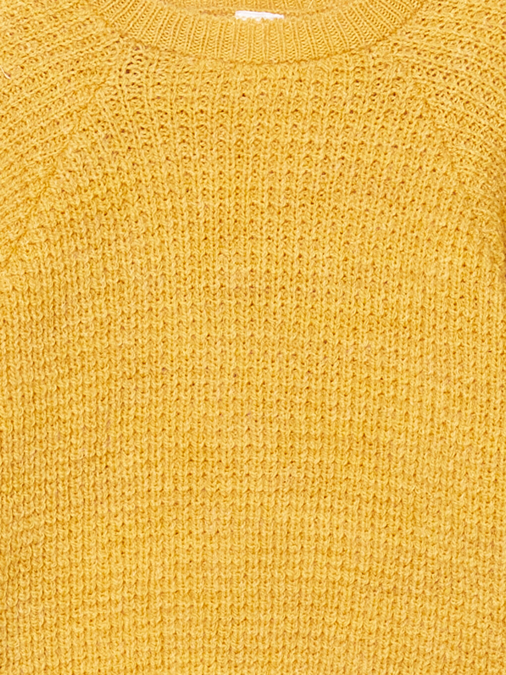 Sarı Bisiklet Yaka Erkek Bebek Triko Kazak-1