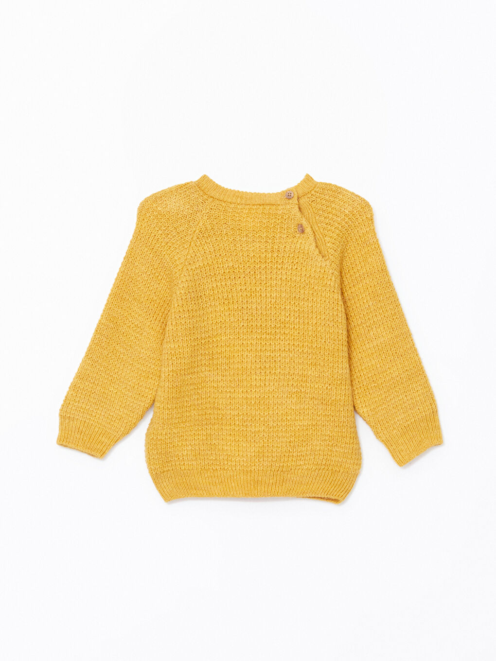 Sarı Bisiklet Yaka Erkek Bebek Triko Kazak-2