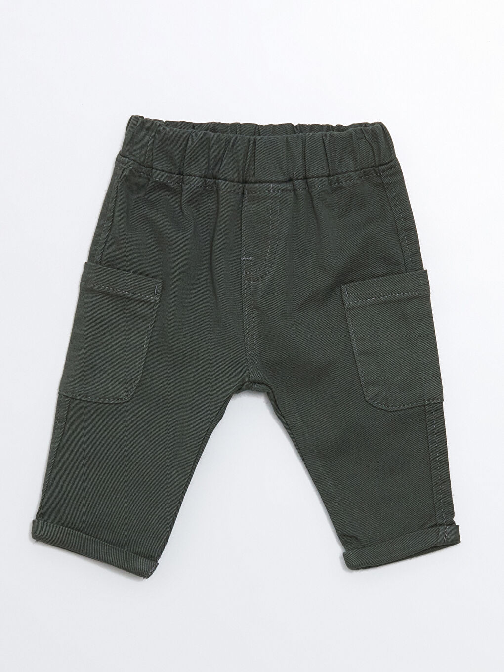 Basic Elastic Waist Baby Boy Cargo Pants -W4CQ52Z1-RQA