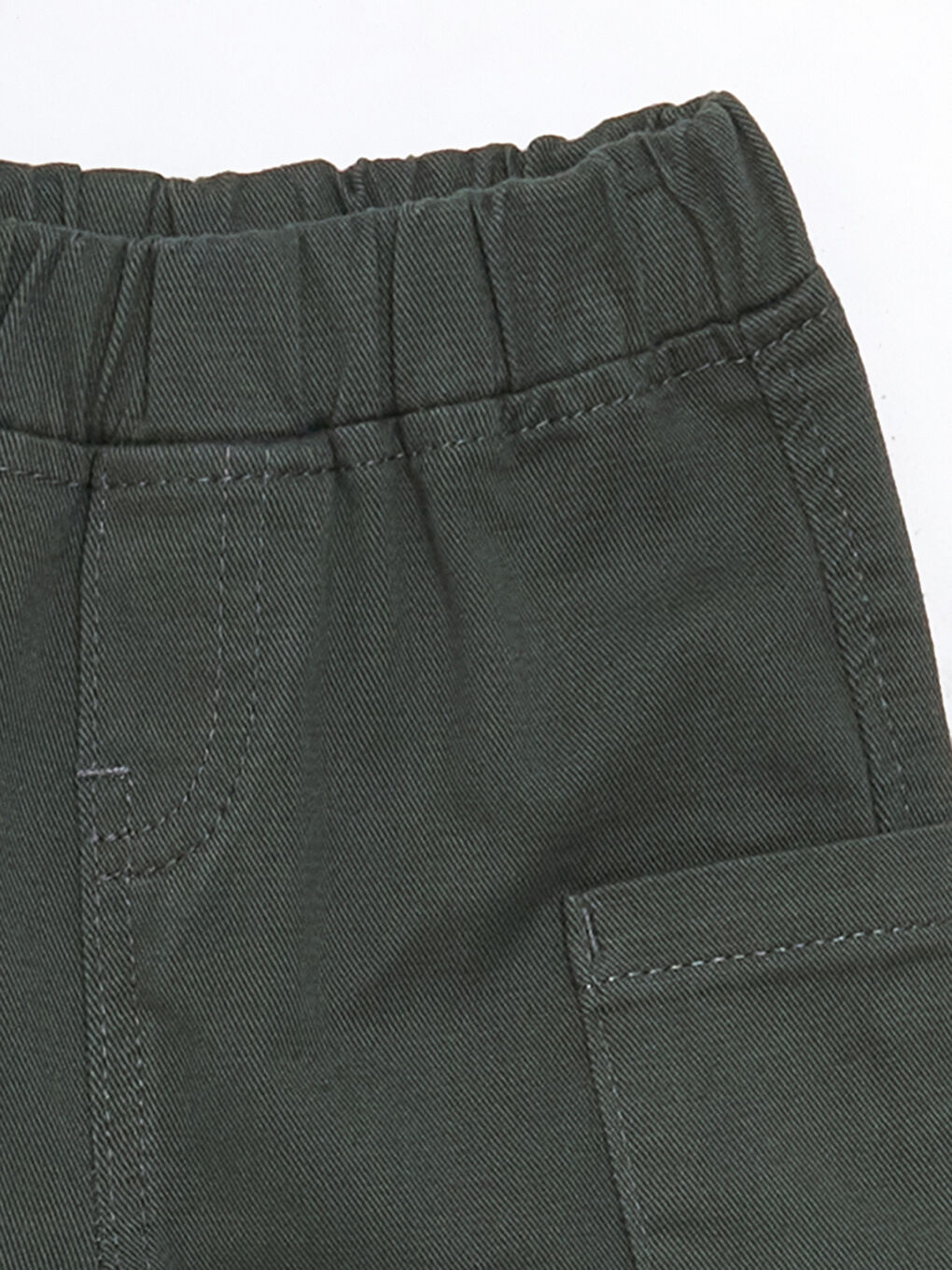 Basic Elastic Waist Baby Boy Cargo Pants -W4CQ52Z1-RQA