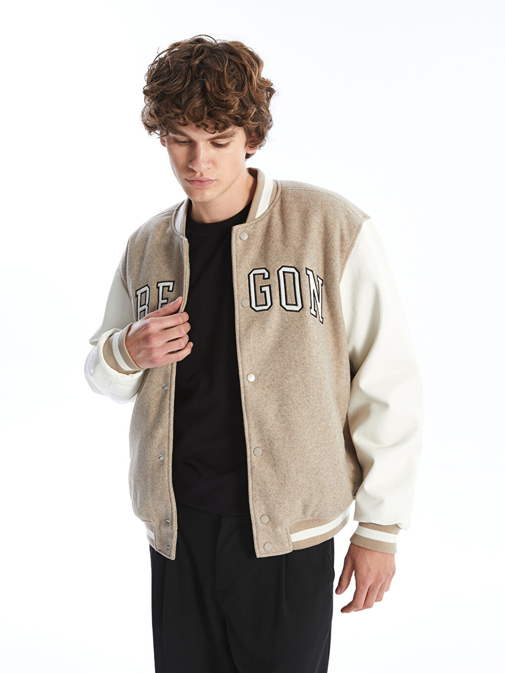 ELLwAkerコンバットフーディーMサイズ XSIDE Standard Fit Long Sleeve Men's College Jacket