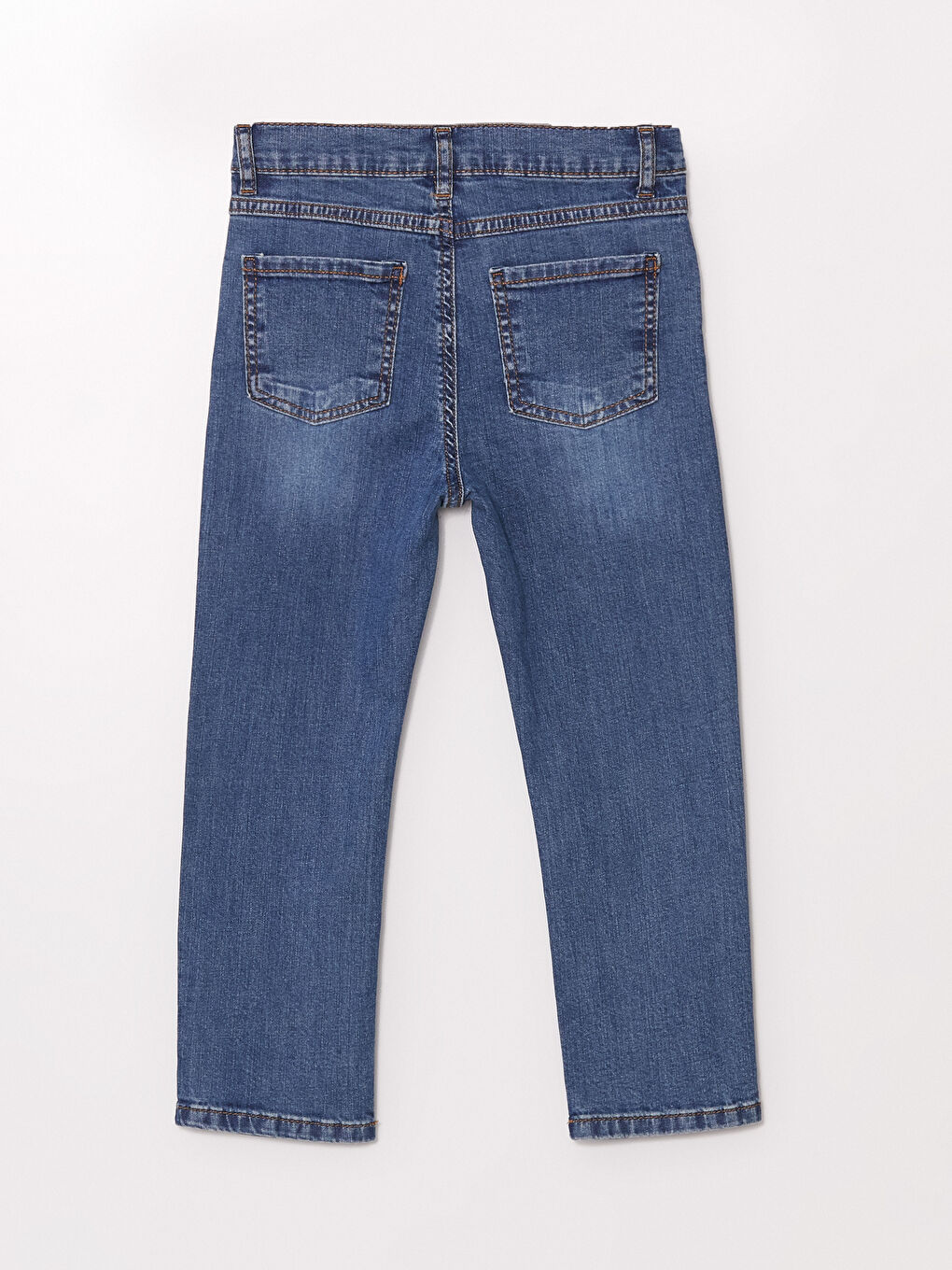 LCW Kids Orta İndigo Rodeo Beli Ayarlanabilir Basic Erkek Çocuk Jean Pantolon - 2