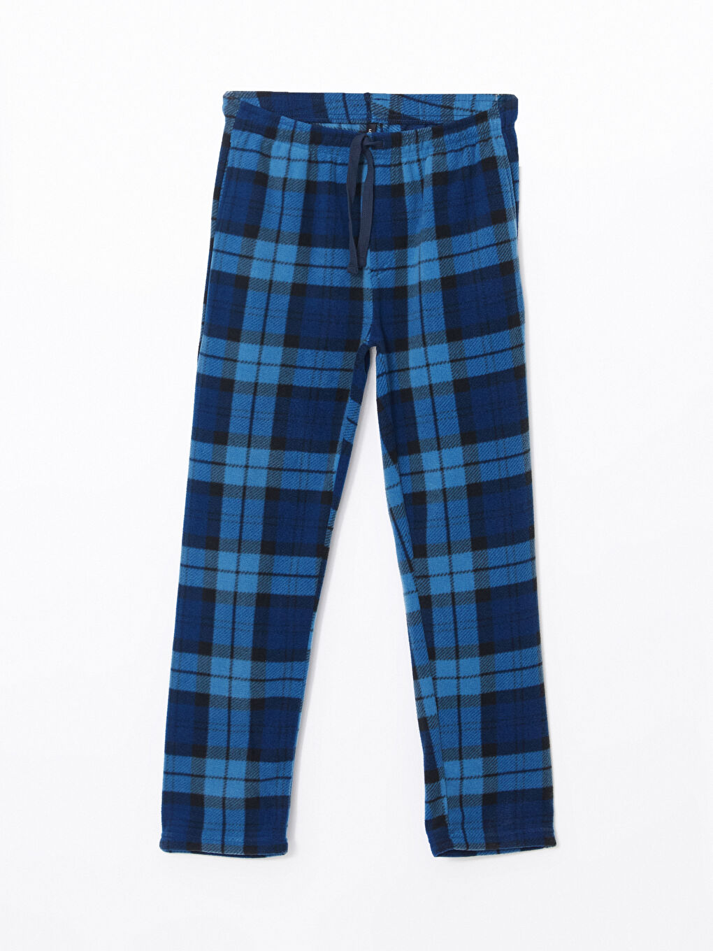 LC WAIKIKI Lacivert Standart Kalıp Ekose Polar Pijama Alt