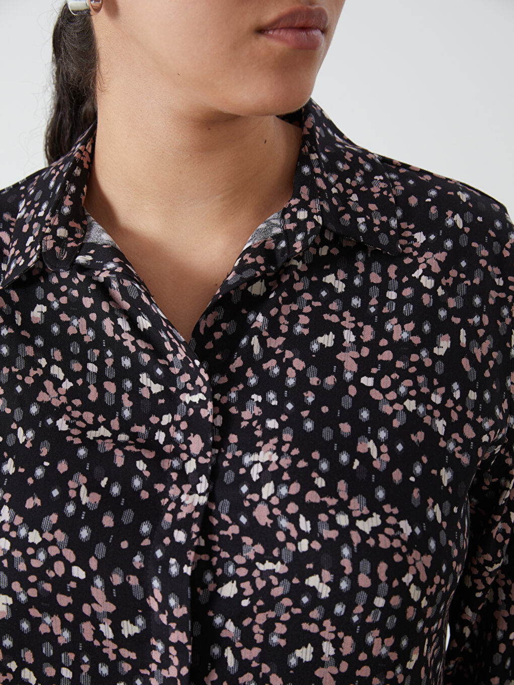 Patterned Women's Shirt Tunic-6