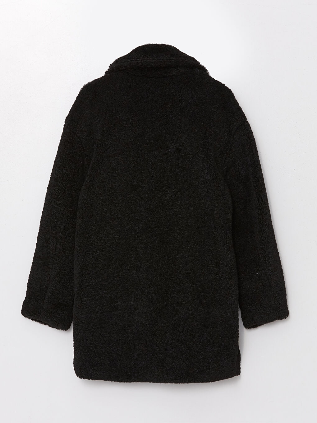 LCW Vision Jackenkragen Schlicht Langarm Für Damen Teddy-Mantel -W4CR88Z8-CVL
