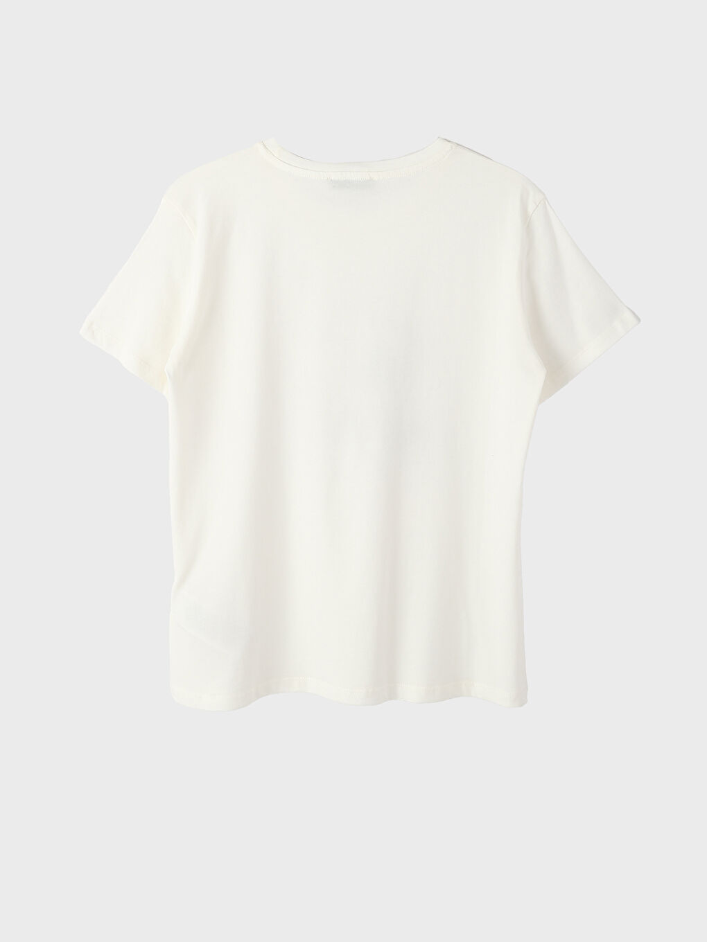 Crew Neck Printed Short Sleeve Women's T-Shirt-1