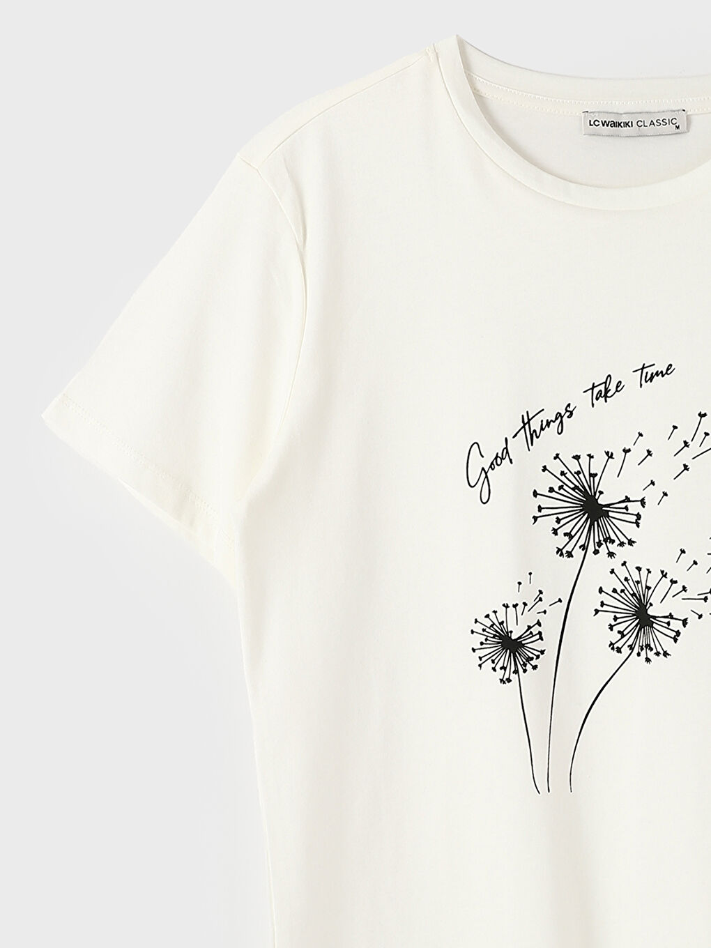 Crew Neck Printed Short Sleeve Women's T-Shirt-2