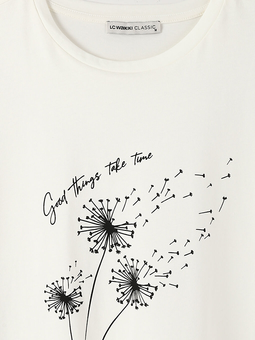 Crew Neck Printed Short Sleeve Women's T-Shirt-3