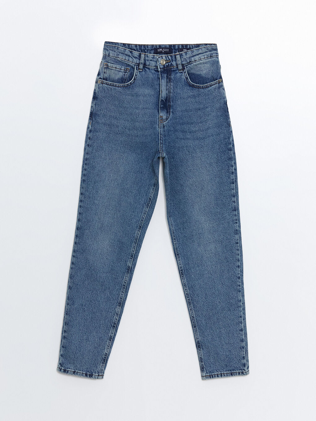 LCW Jeans İndigo Mom Fit Kadın Jean Pantolon - 4