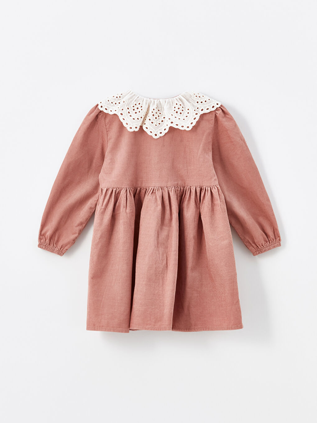 LCW Kids Long Sleeve Velvet Floral Girls' Dress -W4CS36Z1-YFZ