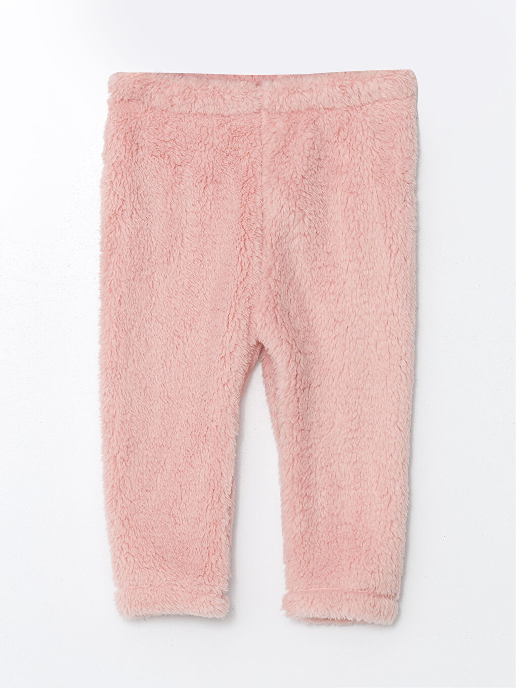 LCW baby Pembe Uzun Kollu Nakışlı Pelüş Kız Bebek Pijama Takımı - 3