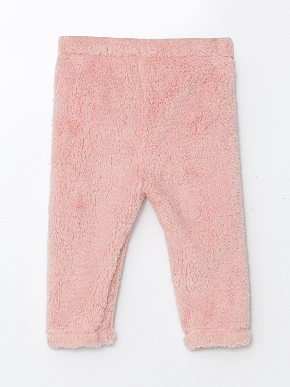 LCW baby Pembe Uzun Kollu Nakışlı Pelüş Kız Bebek Pijama Takımı - 4