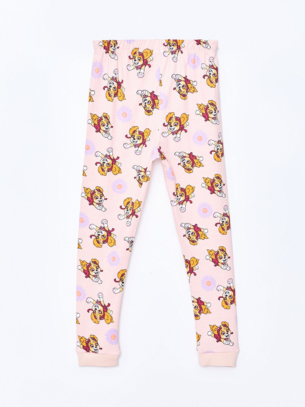 LCW baby Pembe Baskılı Beli Lastikli Paw Patrol Baskılı Kız Bebek Pijama Alt - 2