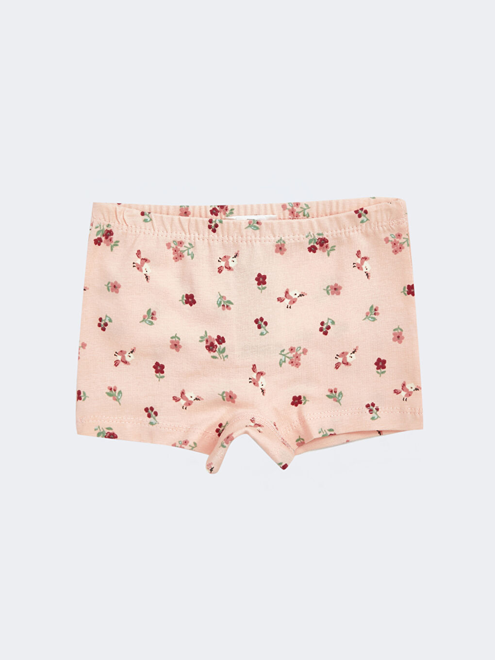 LCW baby Pembe Beli Lastikli Baskılı Kız Bebek Boxer