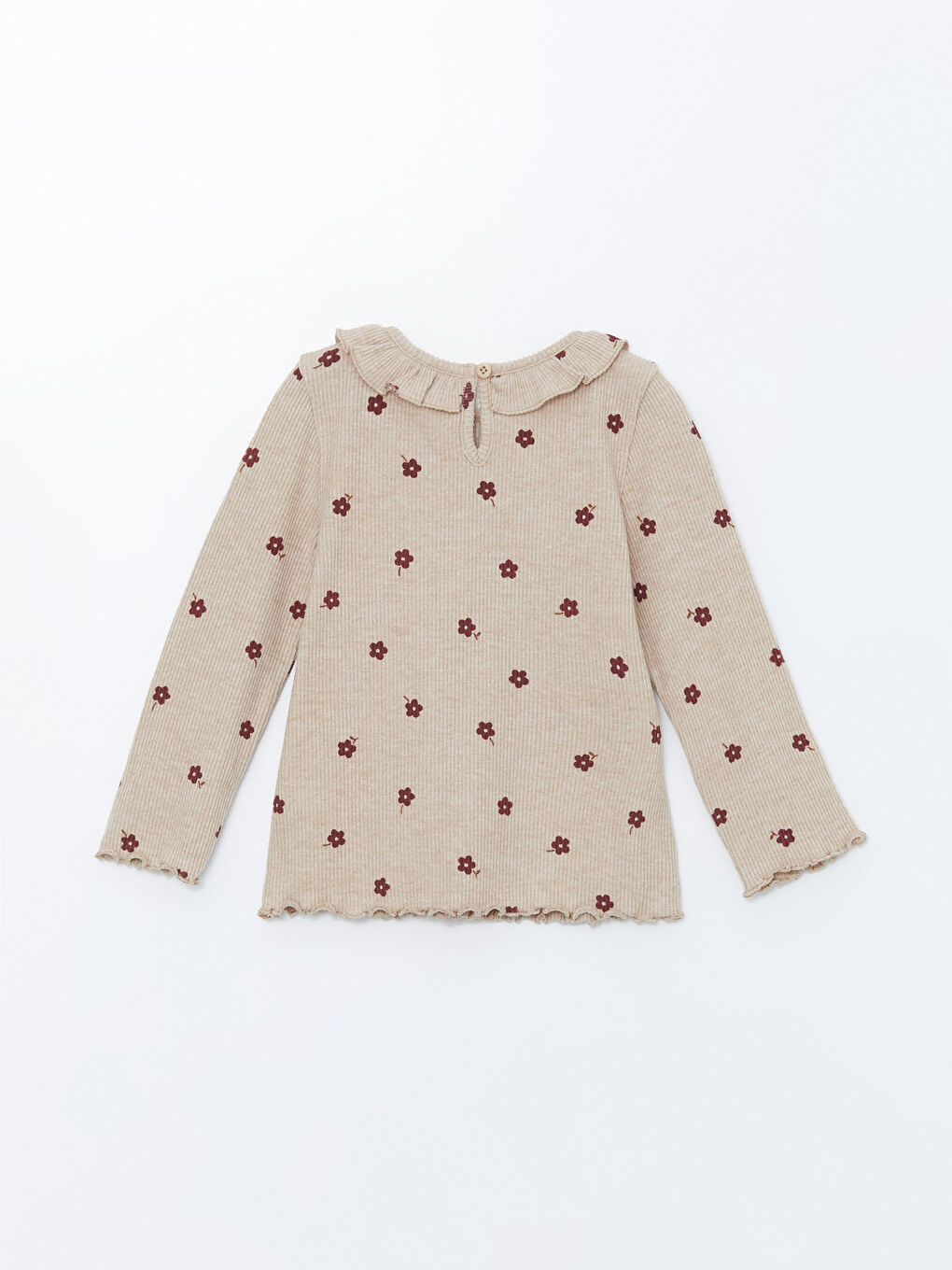 Crew Neck Floral Girls' T-Shirt -W4CY37Z1-LRA