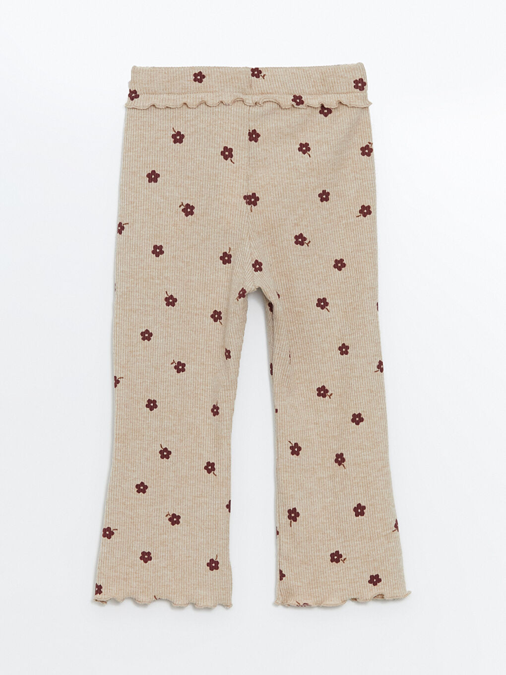 LCW Kids Elasticated Waist Floral Girls' Leggings -W4CY38Z1-LRA