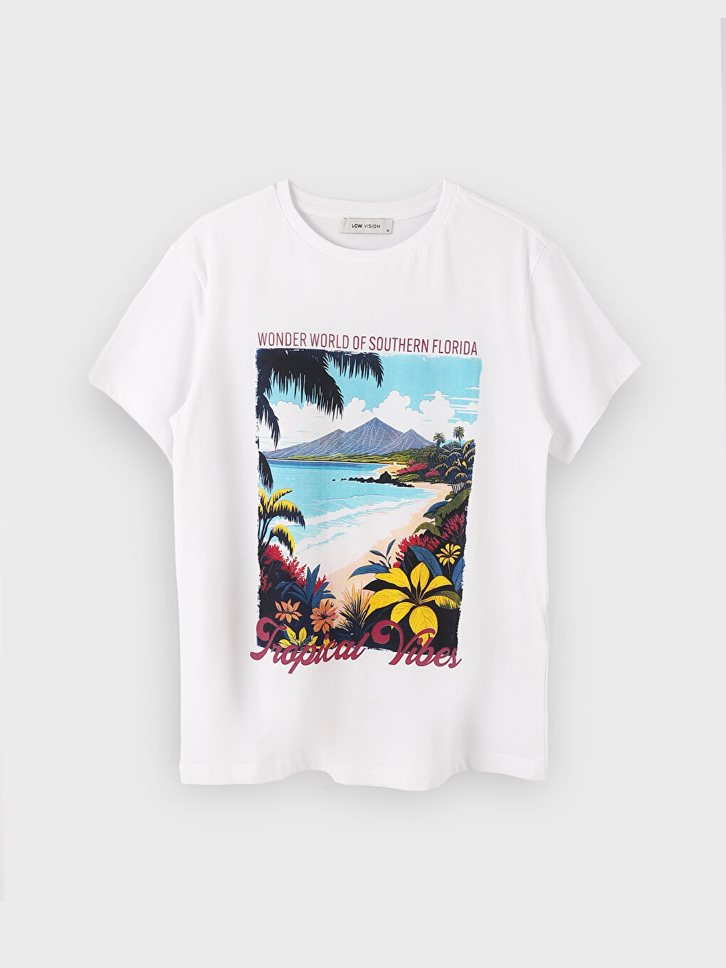 Crew Neck Printed Short Sleeve Women's T-Shirt-5