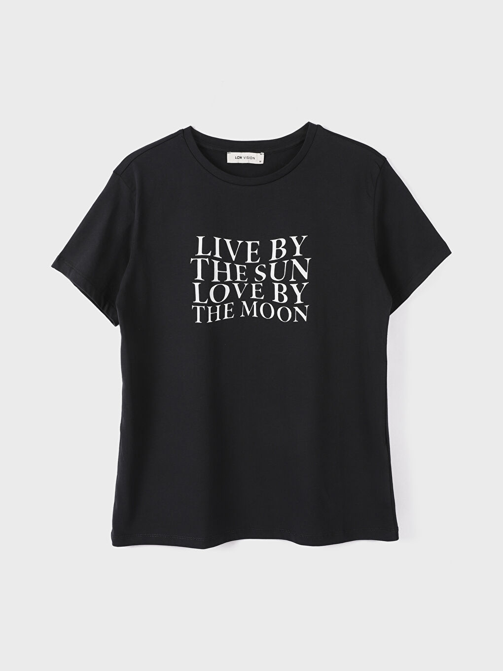 تيشيرت نسائي بأكمام قصيرة وياقة دائرية مطبوع