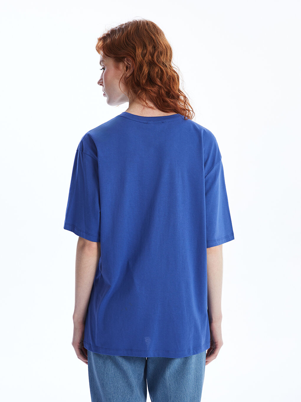 Crew Neck Printed Short Sleeve Women's T-Shirt-3