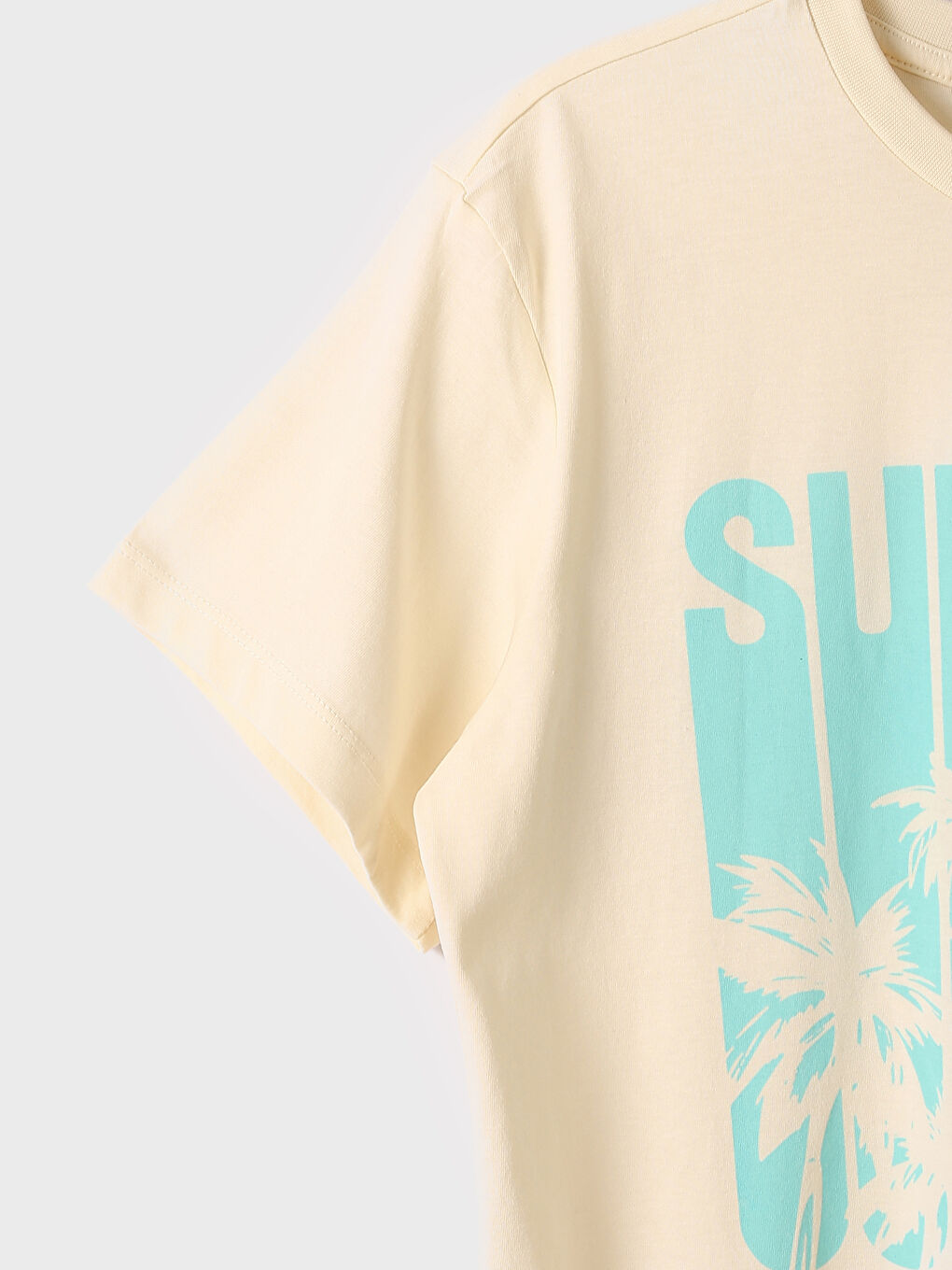 Women's Crew Neck Printed T-Shirt-3