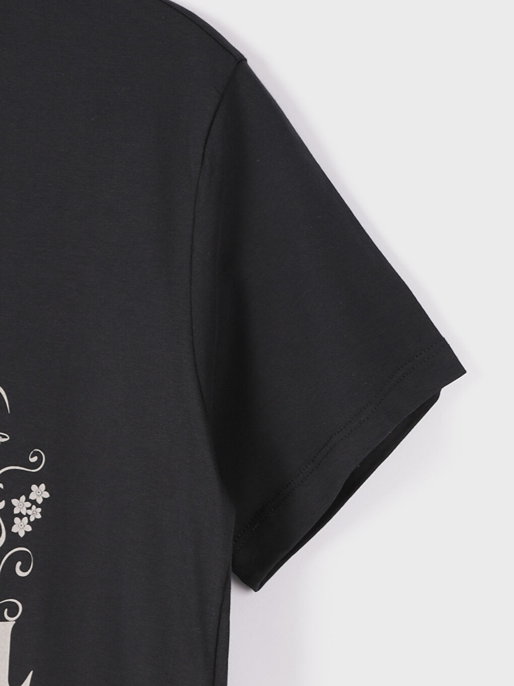 Crew Neck Printed Women's T-Shirt-1