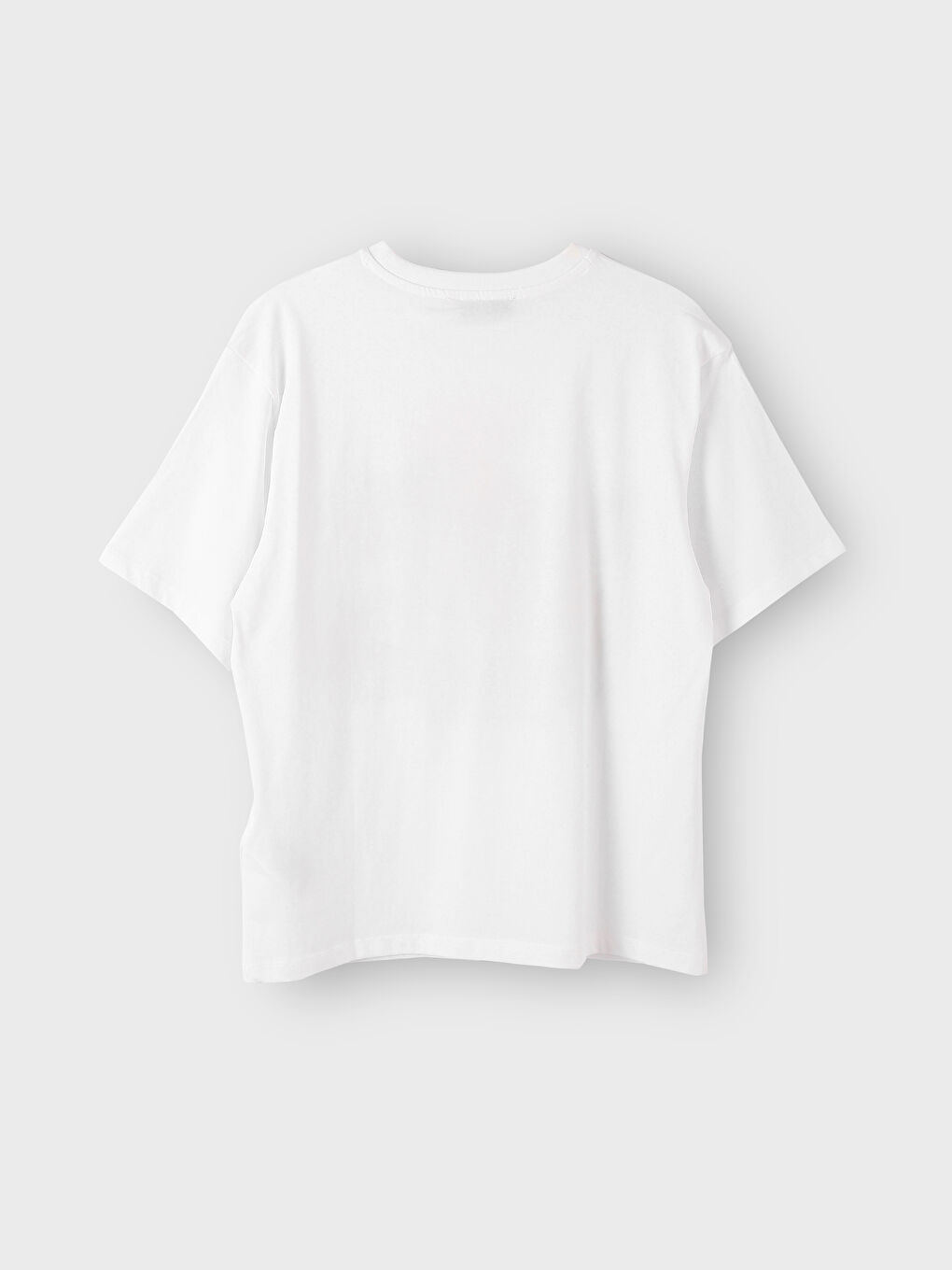 Crew Neck Printed Short Sleeve Oversize Women's T-Shirt-1