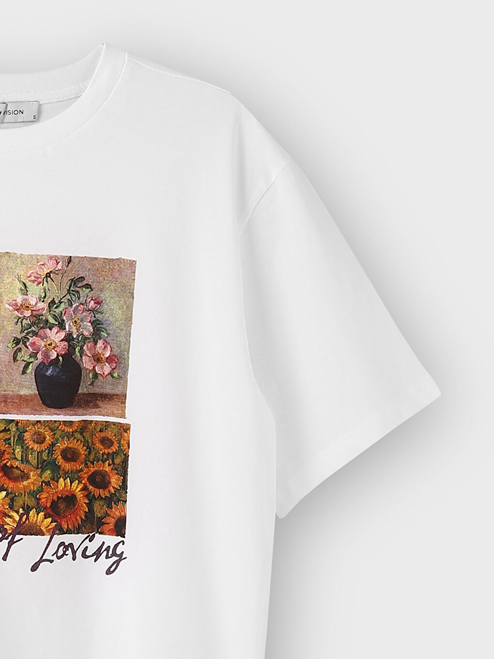 Crew Neck Printed Short Sleeve Oversize Women's T-Shirt-2