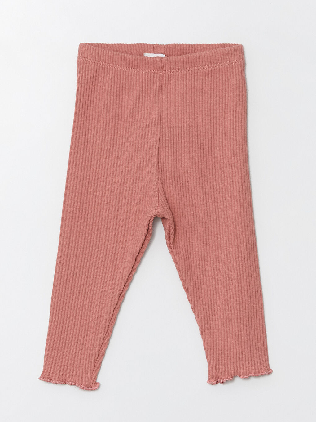 Pembe Beli Lastikli Kız Bebek Tayt