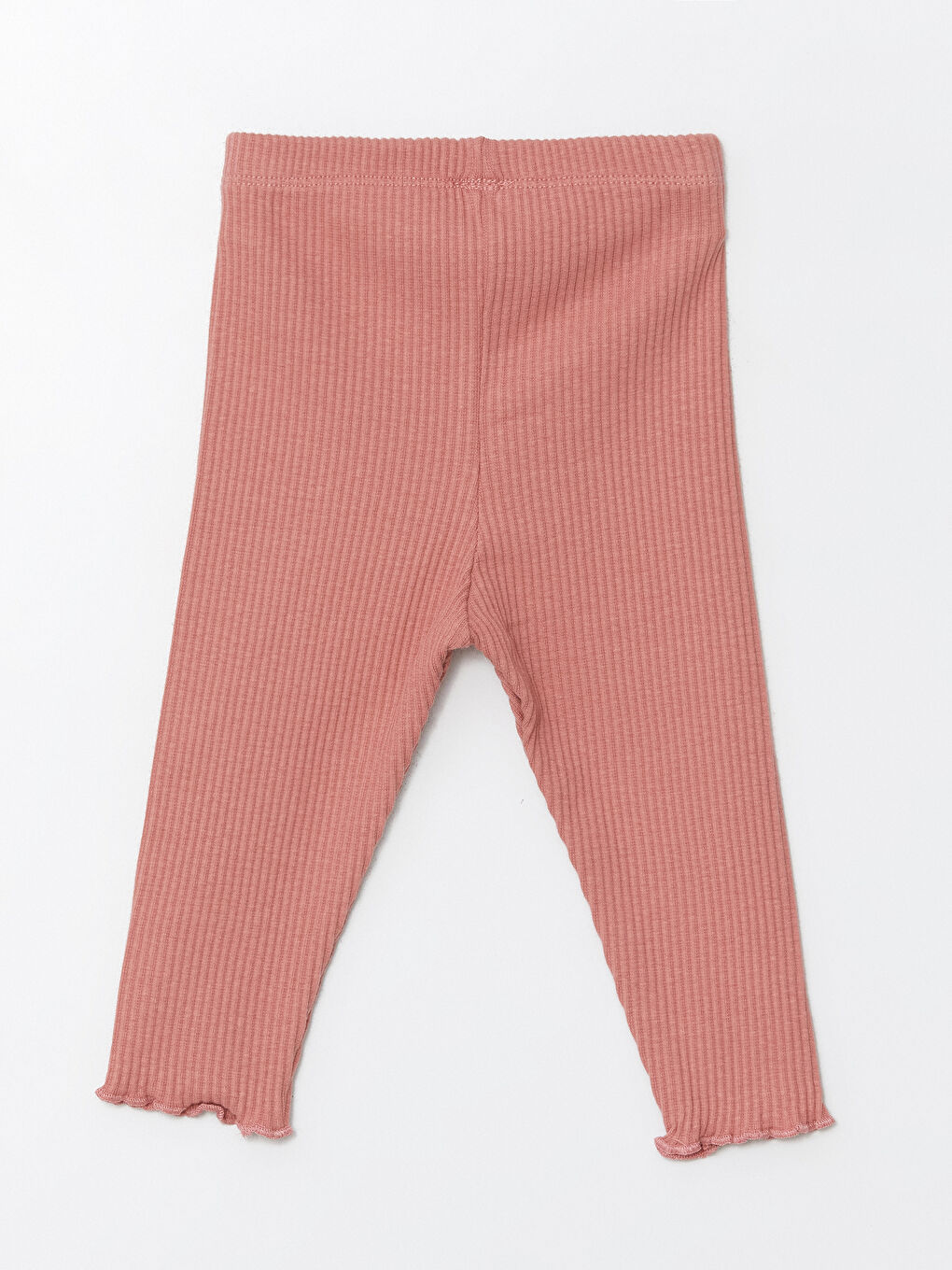 Pembe Beli Lastikli Kız Bebek Tayt-1