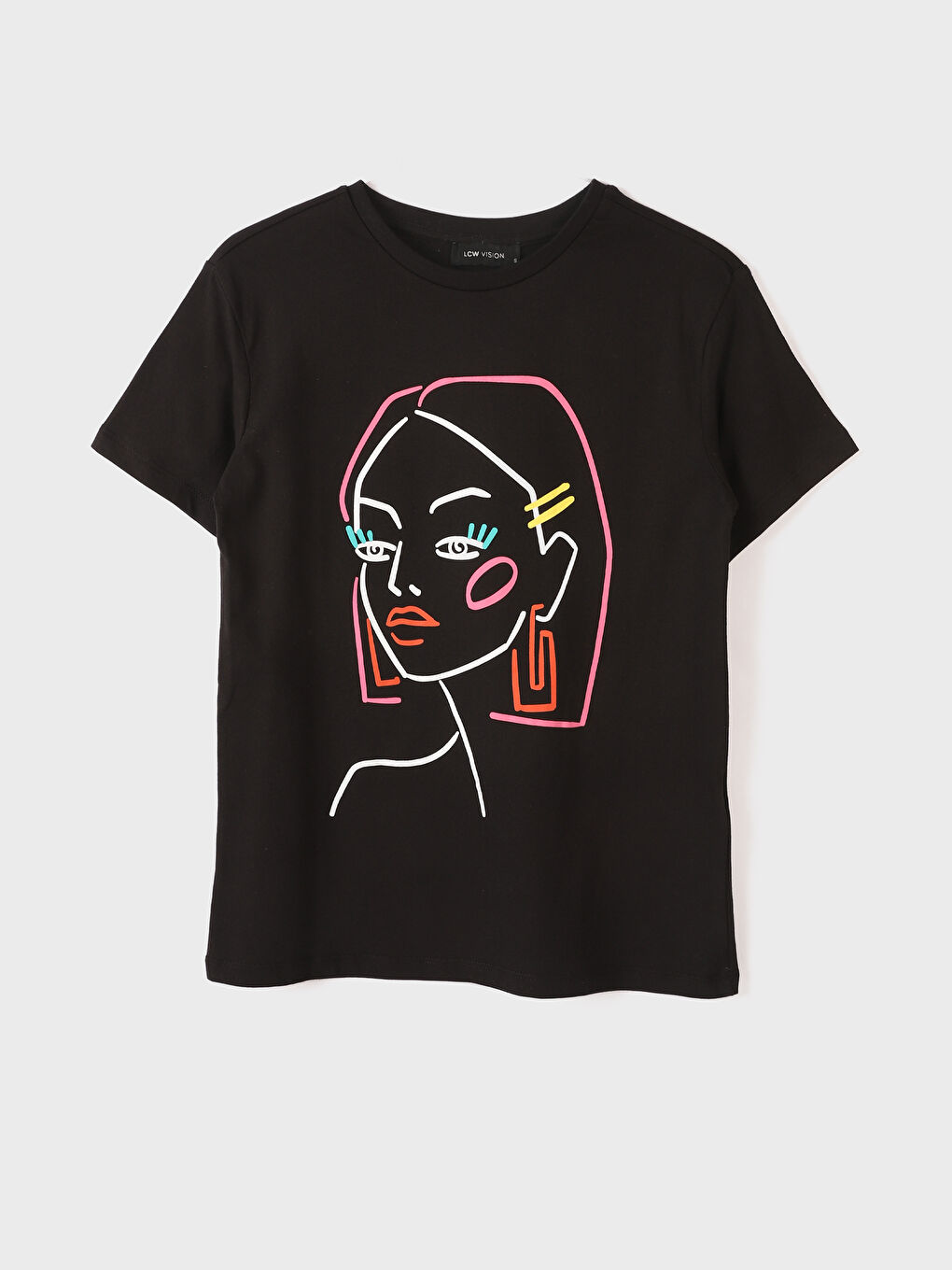Crew Neck Printed Women's T-Shirt