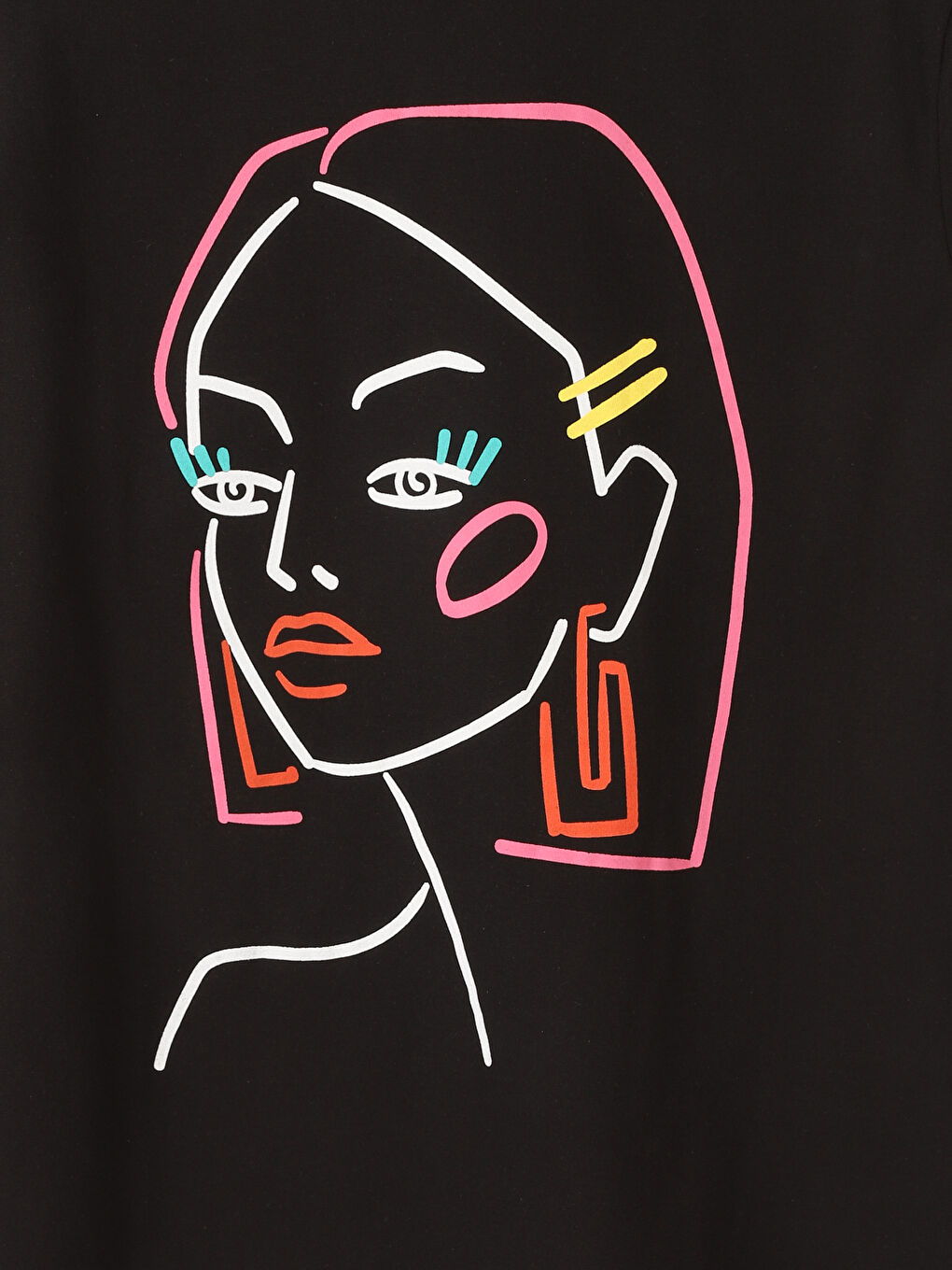 Crew Neck Printed Women's T-Shirt-1