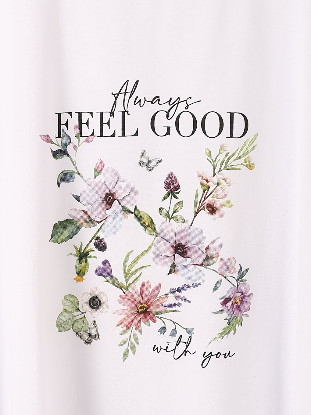 Crew Neck Printed Short Sleeve Women's T-Shirt-2