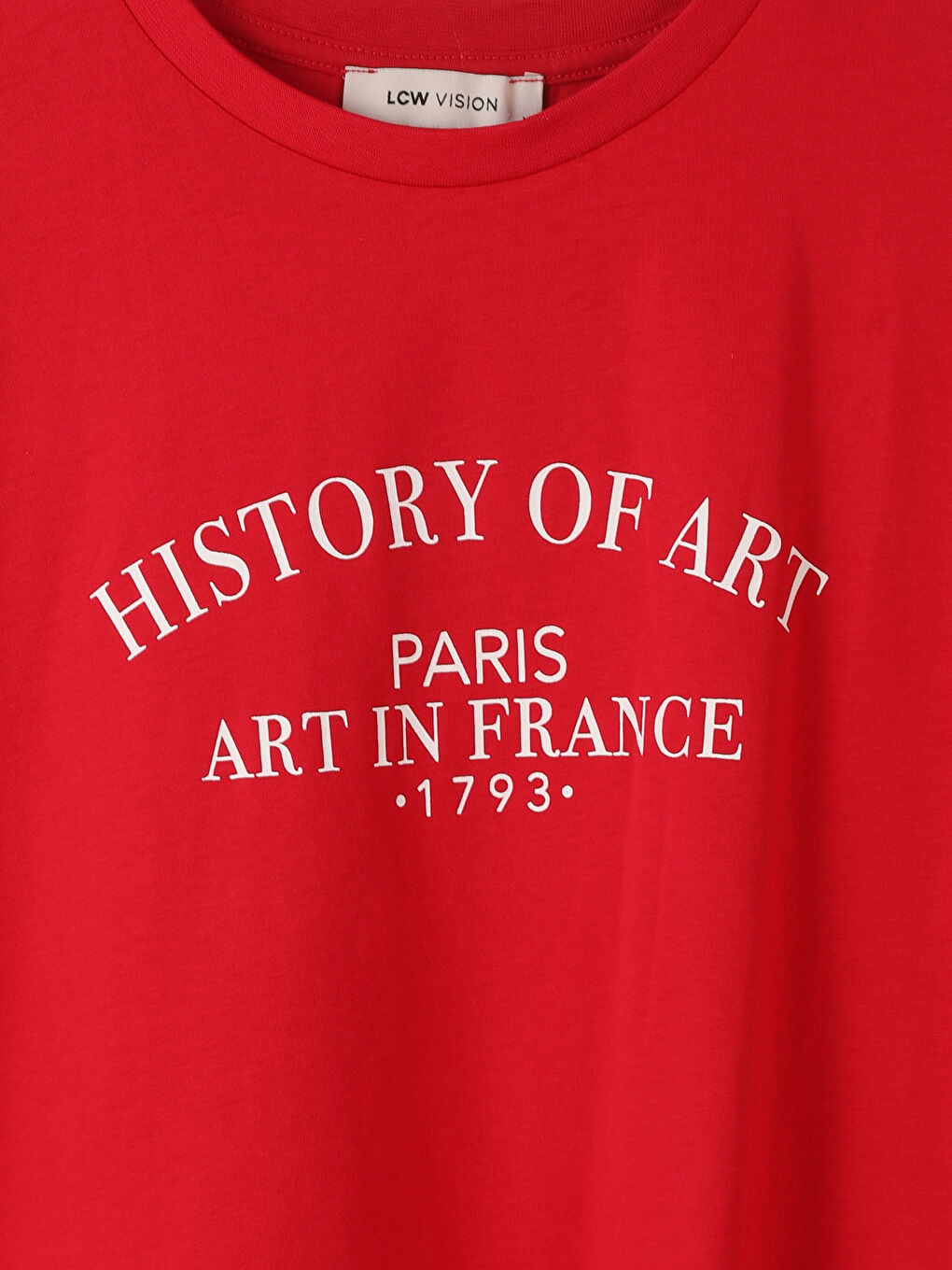 Crew Neck Printed Women's T-Shirt-2