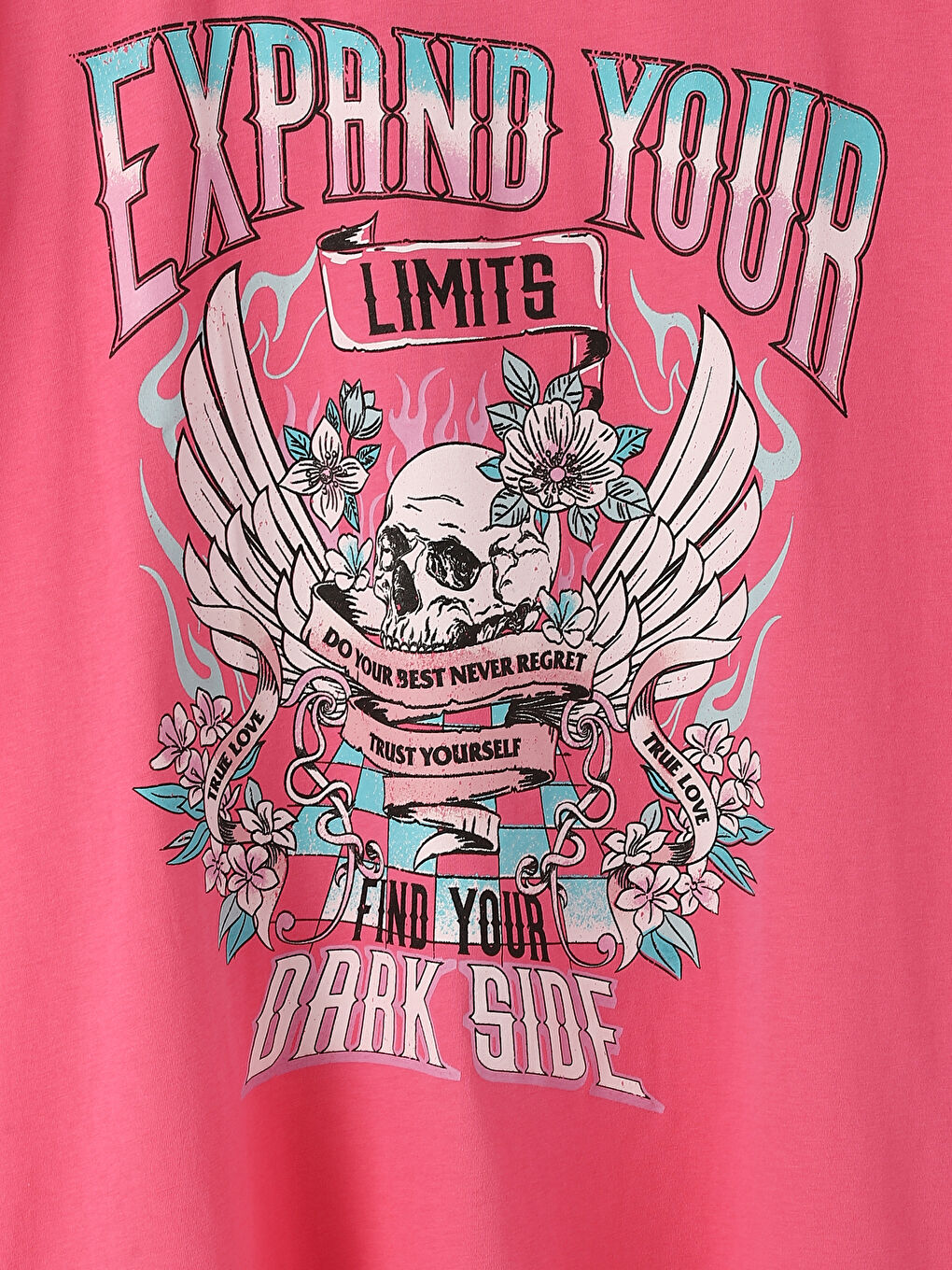 მრგვალი საყელო ნაბეჭდი მოკლე სახელო ქალებისთვის მაისური-5