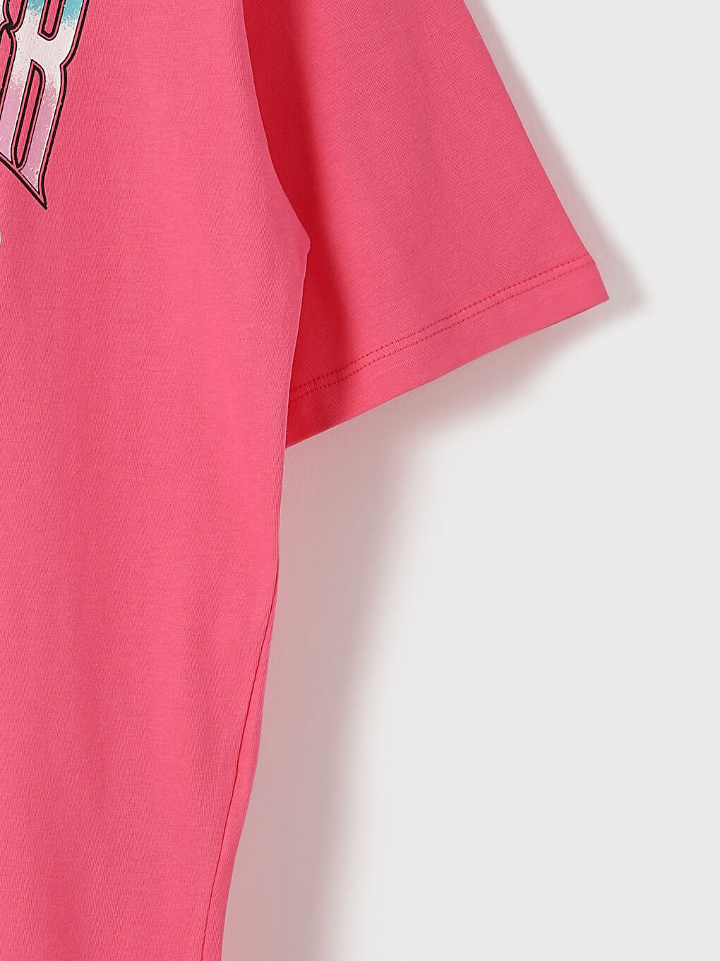 მრგვალი საყელო ნაბეჭდი მოკლე სახელო ქალებისთვის მაისური-6