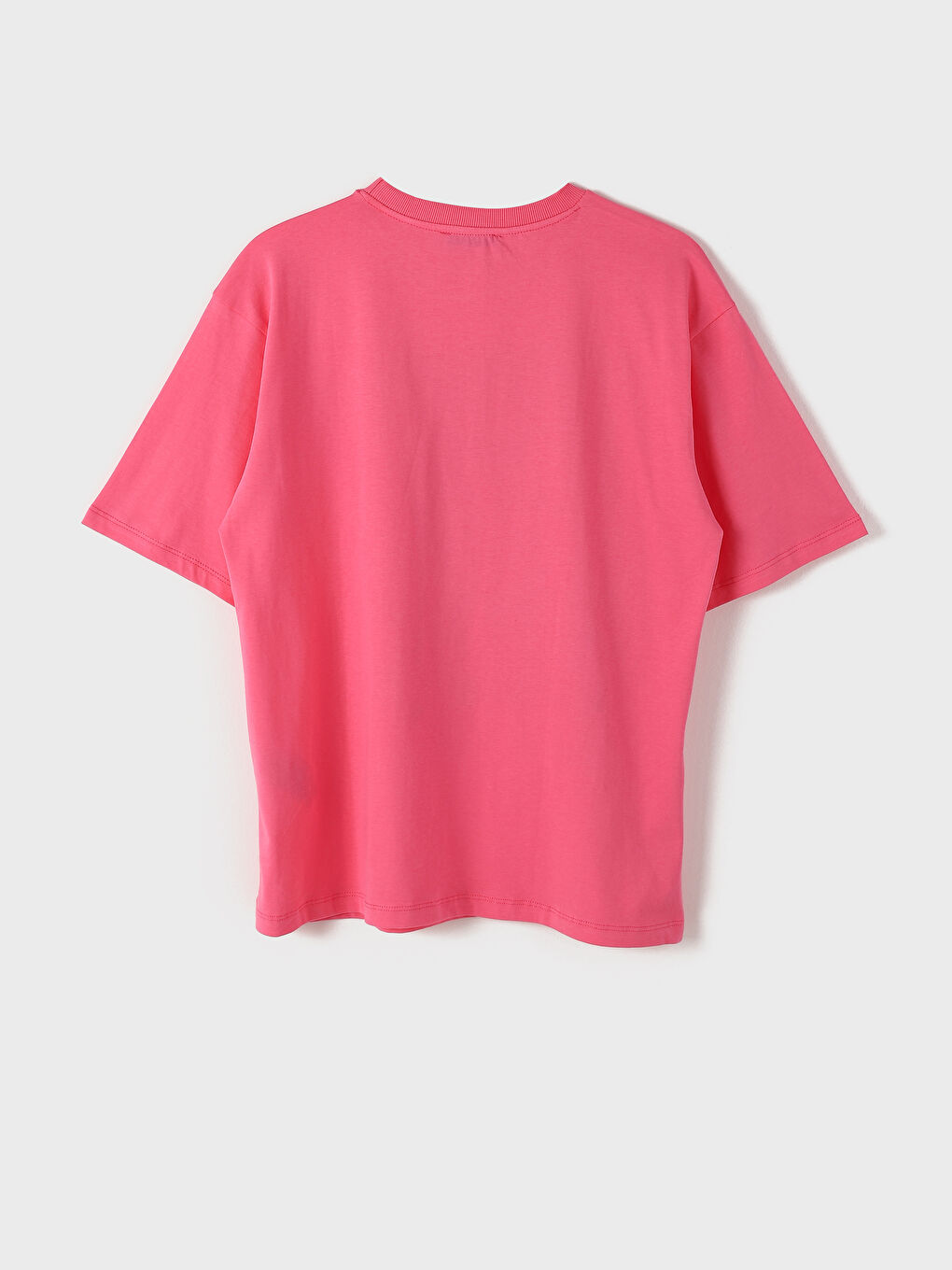 მრგვალი საყელო ნაბეჭდი მოკლე სახელო ქალებისთვის მაისური-7