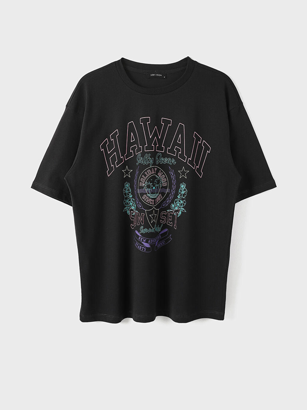 Crew Neck Printed Short Sleeve Women's T-Shirt