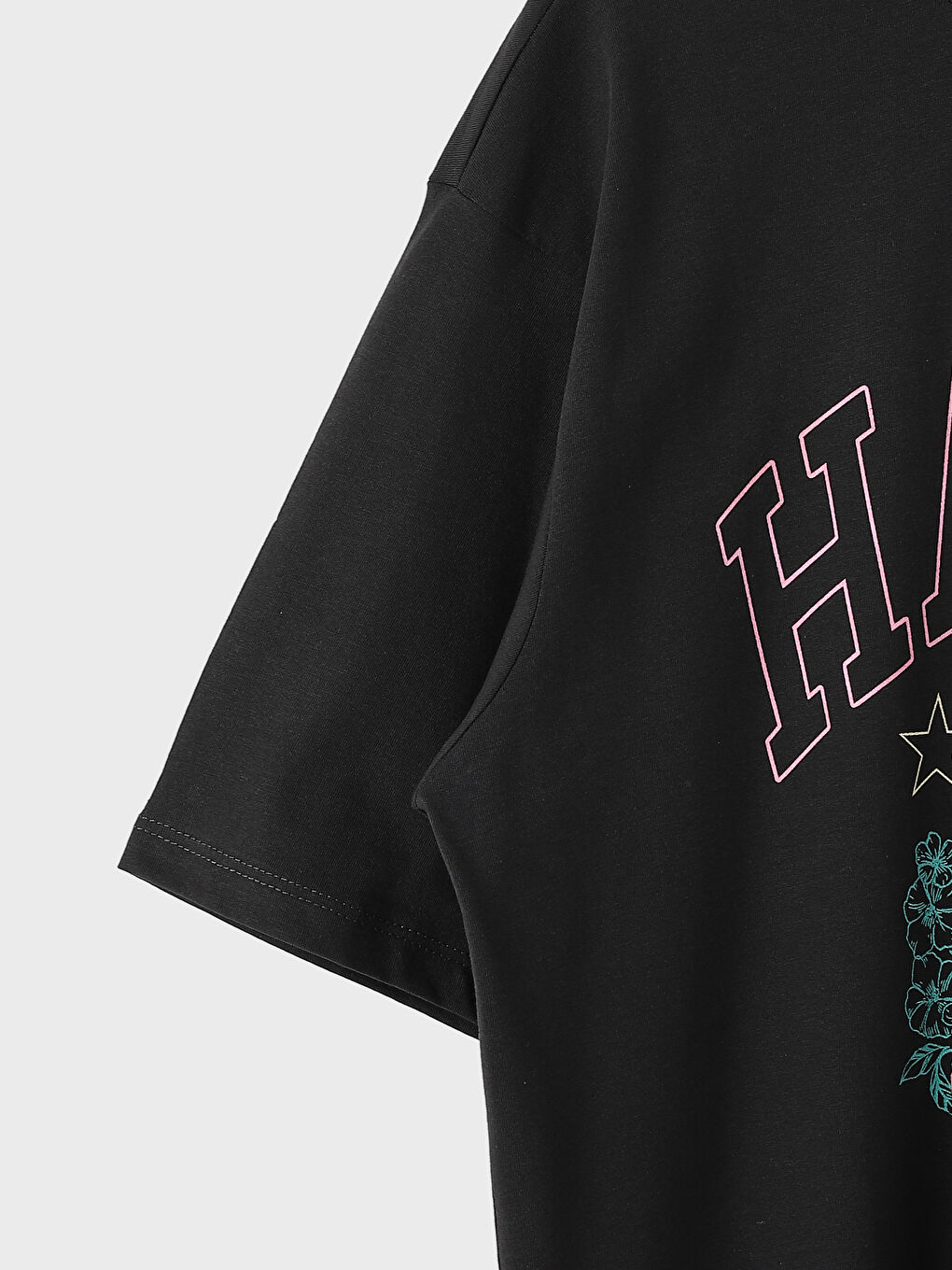 Crew Neck Printed Short Sleeve Women's T-Shirt-2