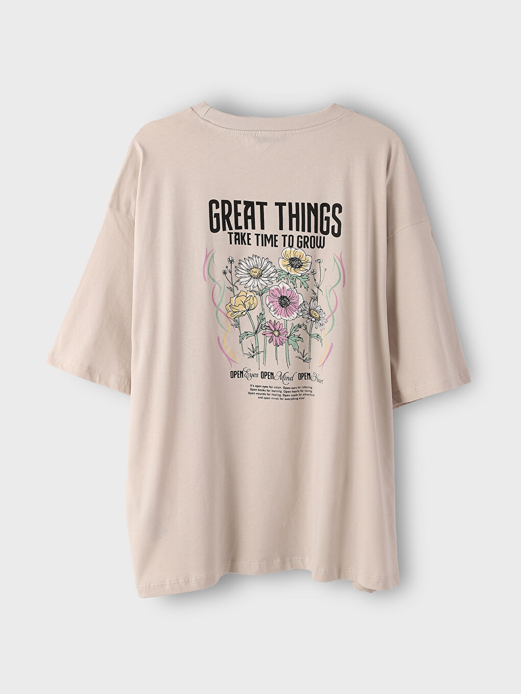 Crew Neck Printed Short Sleeve Women's T-Shirt-3