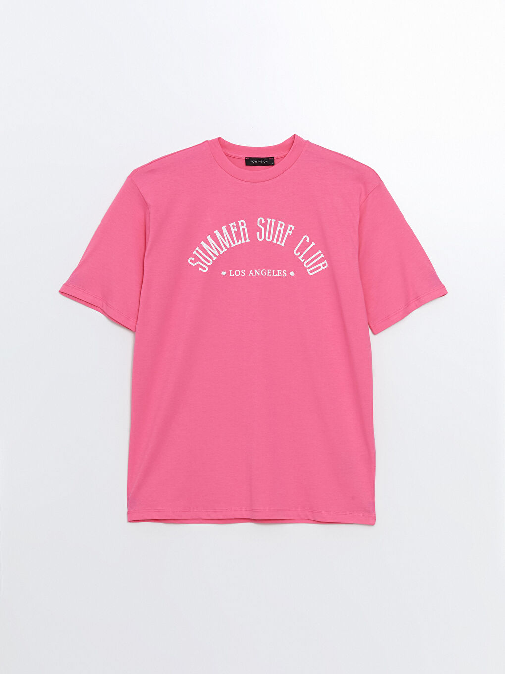 Crew Neck Printed Oversize Women's T-Shirt-4