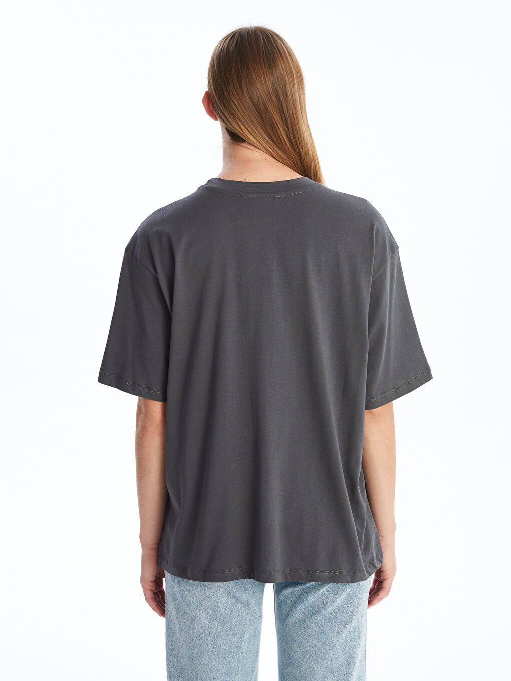 Crew Neck Printed Short Sleeve Women's T-Shirt-3