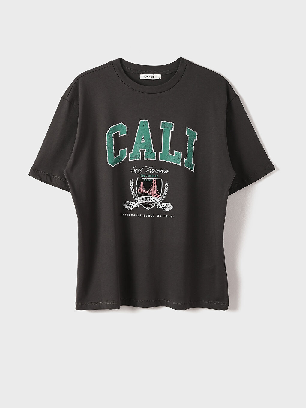 Crew Neck Printed Short Sleeve Women's T-Shirt-4