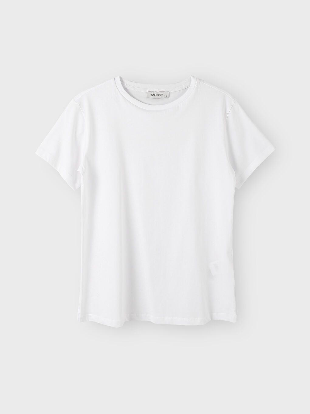 Crew Neck Plain Short Sleeve Women's T-Shirt