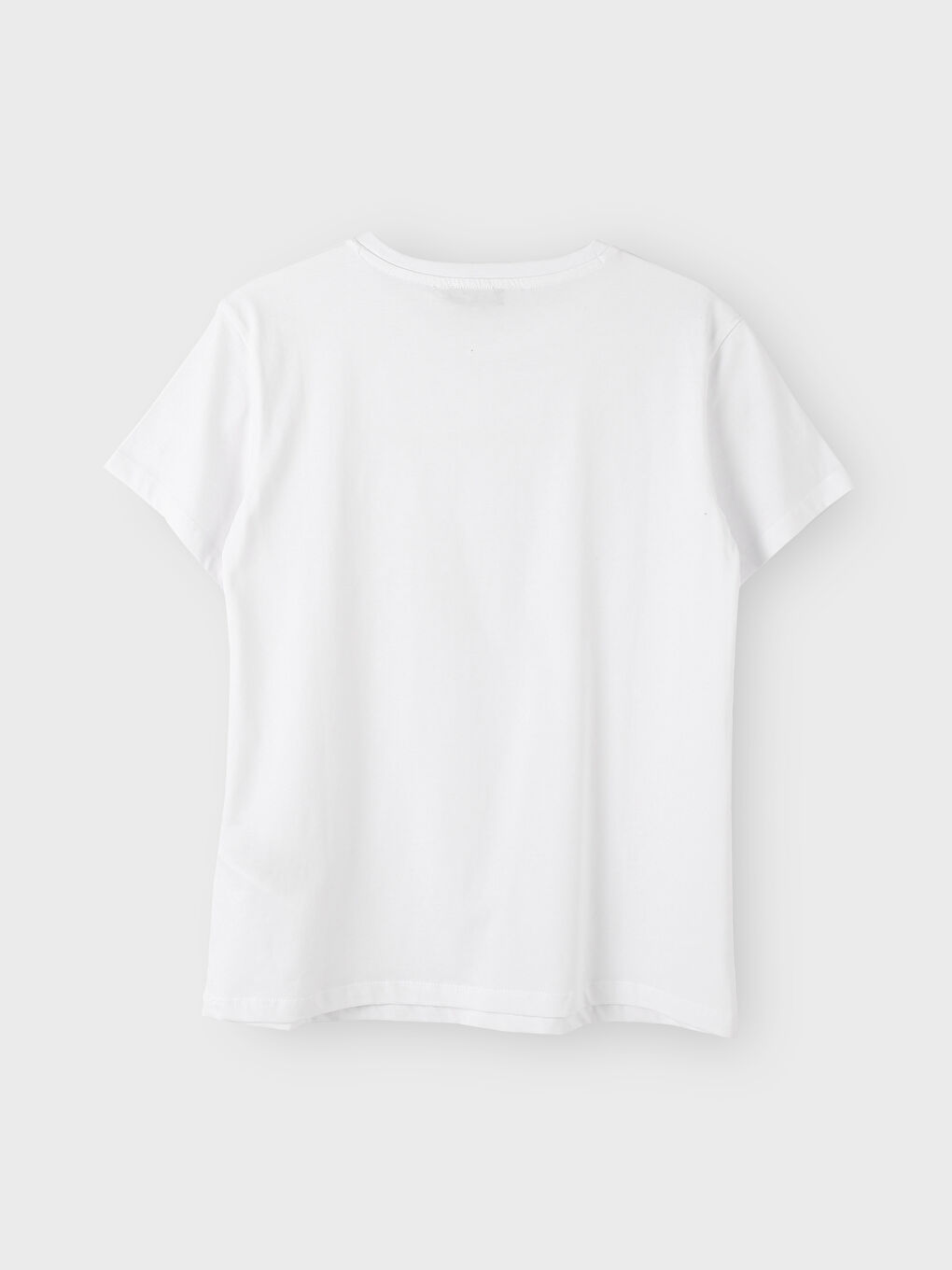 Crew Neck Plain Short Sleeve Women's T-Shirt-3