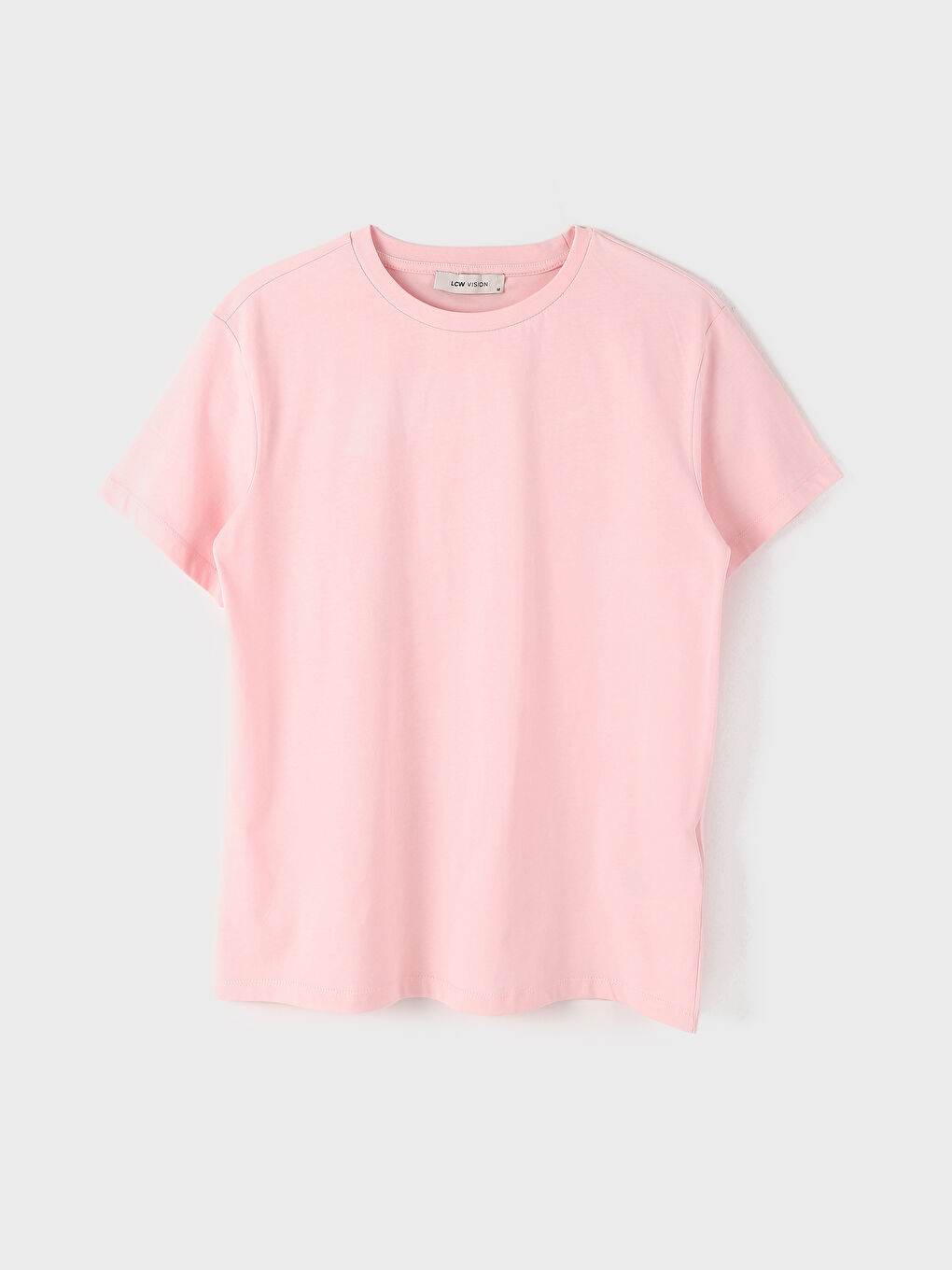 Crew Neck Plain Short Sleeve Women's T-Shirt