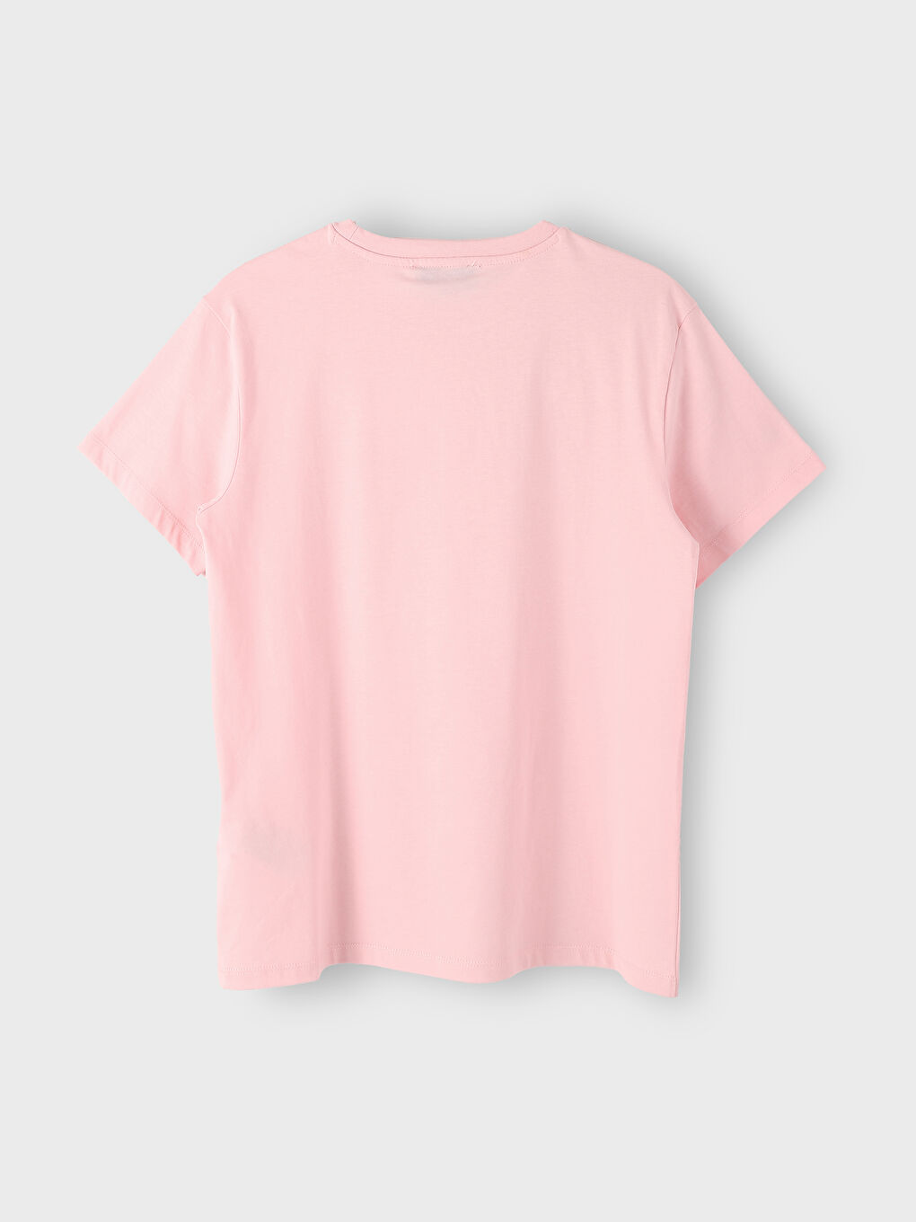 Crew Neck Plain Short Sleeve Women's T-Shirt-1
