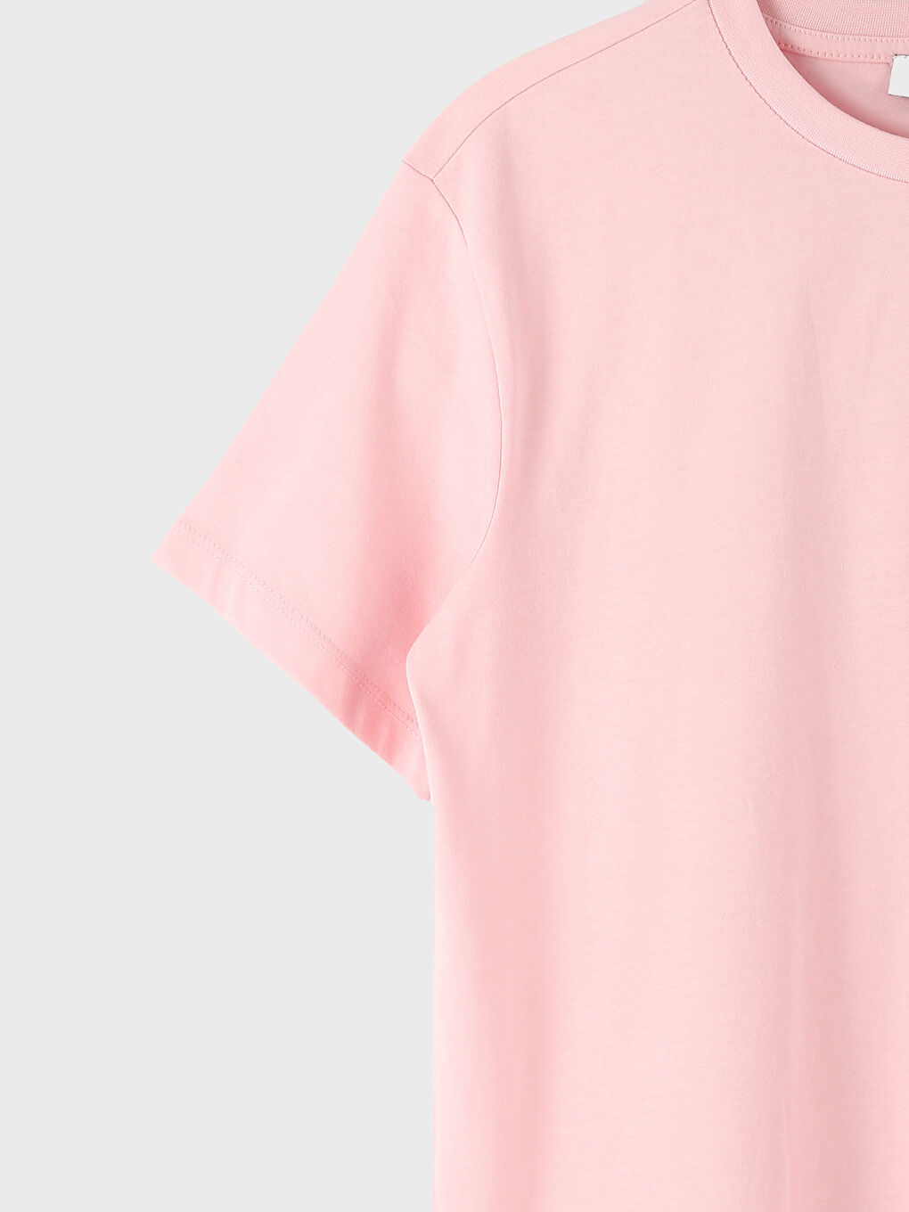 Crew Neck Plain Short Sleeve Women's T-Shirt-3
