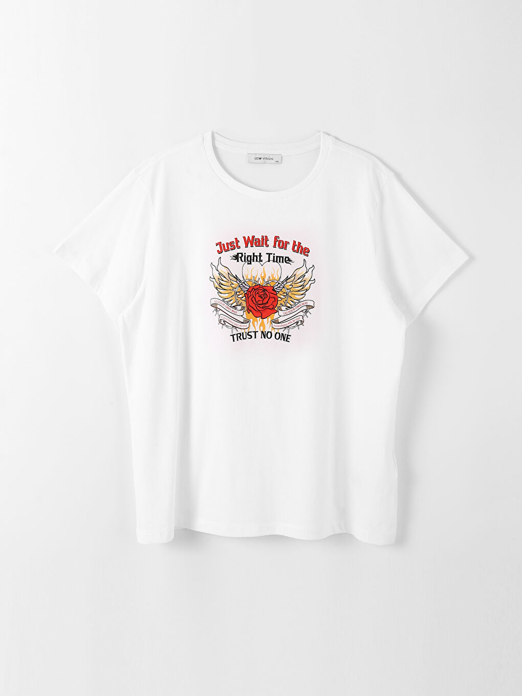 Crew Neck Printed Short Sleeve T-Shirt