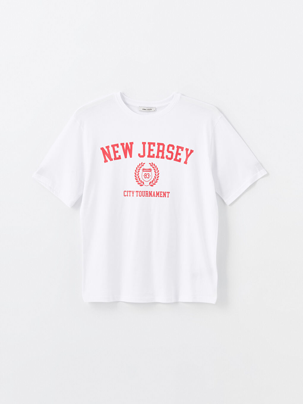 Crew Neck Printed Oversize Women's T-Shirt-4